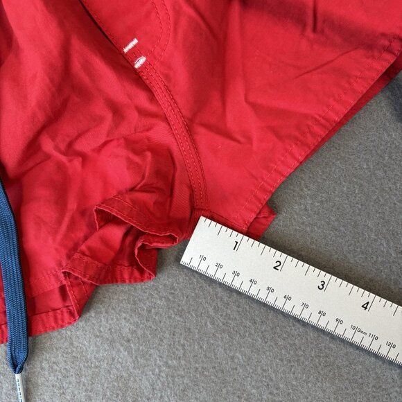 Diesel Beachwear Barrely Swim Trunks Mens S Red Logo Waist Drawstring Pockets - Picture 3 of 13